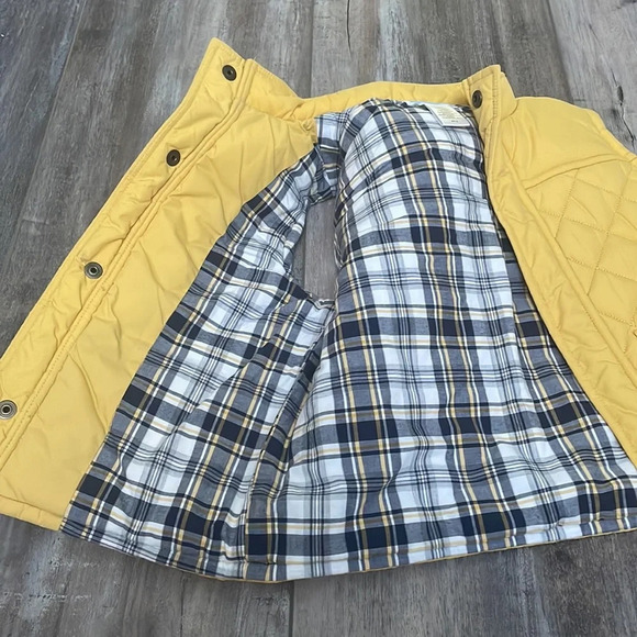 Janie & Jack Butter Yellow Quilted Vest - Picture 3 of 5